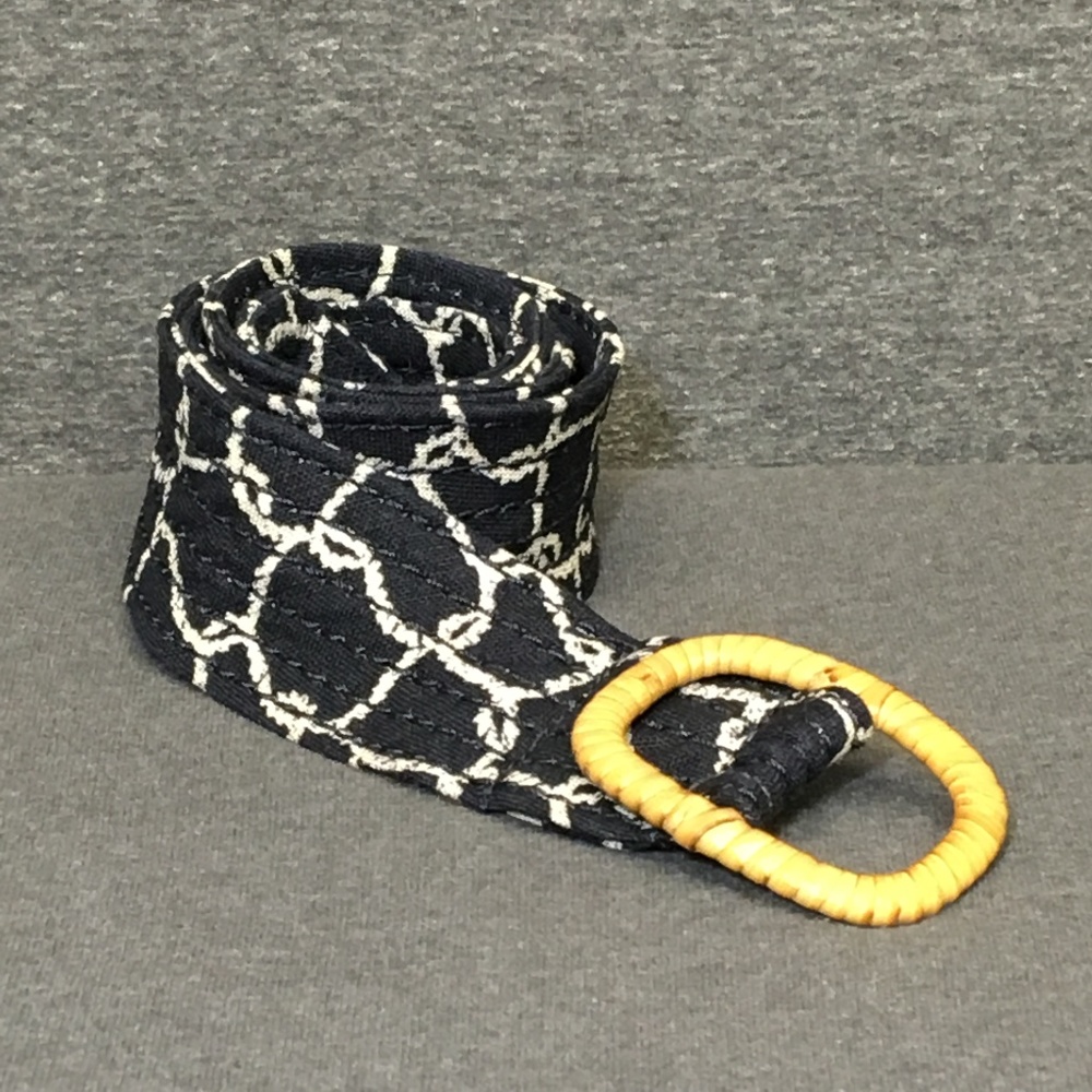 J.Crew Blue Linen Belt S M